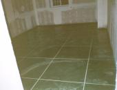 Finished floor (looks like tile, but it's not. . .