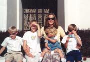 Smelling the Roses -- with the kids at the Denver LDS Temple