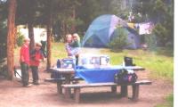 Team Pusey campsite at Lake Dillon