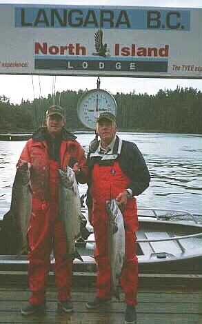 Scott and John show off the big catch