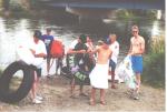 The water-sogged rafting crew