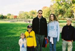 Puseys at Vietnam Memorial not in Gortex