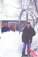 Scott and the boys digging out