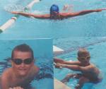 Lizzie (wingspan); Will and Harrison in the pool