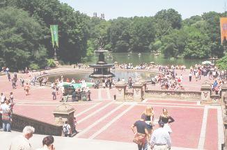 Bethesda Fountain in Central Park Can you spot Scott?