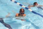 Harrison doing breaststroke