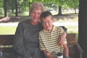 Will with his Grandma Pusey in Nauvoo