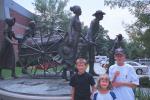 Harrison, Will and Ari at Winter Quarters near Omaha, NE