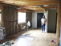 Gutted: view of former main kitchen