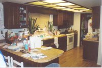 View of main kitchen area, ready for Extreme Makeover - home edition