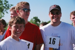 Will, Harrison and Scott at the first annual 'Gift of Life and Breath' 5K race